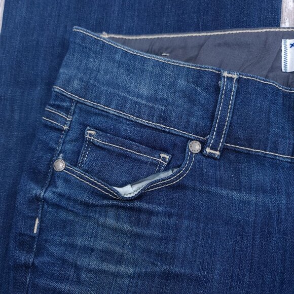 PAIGE Jeans Womens 29x34 Hidden Hills Bootcut Flare Avalon Blue Denim Mid Rise - Picture 5 of 10